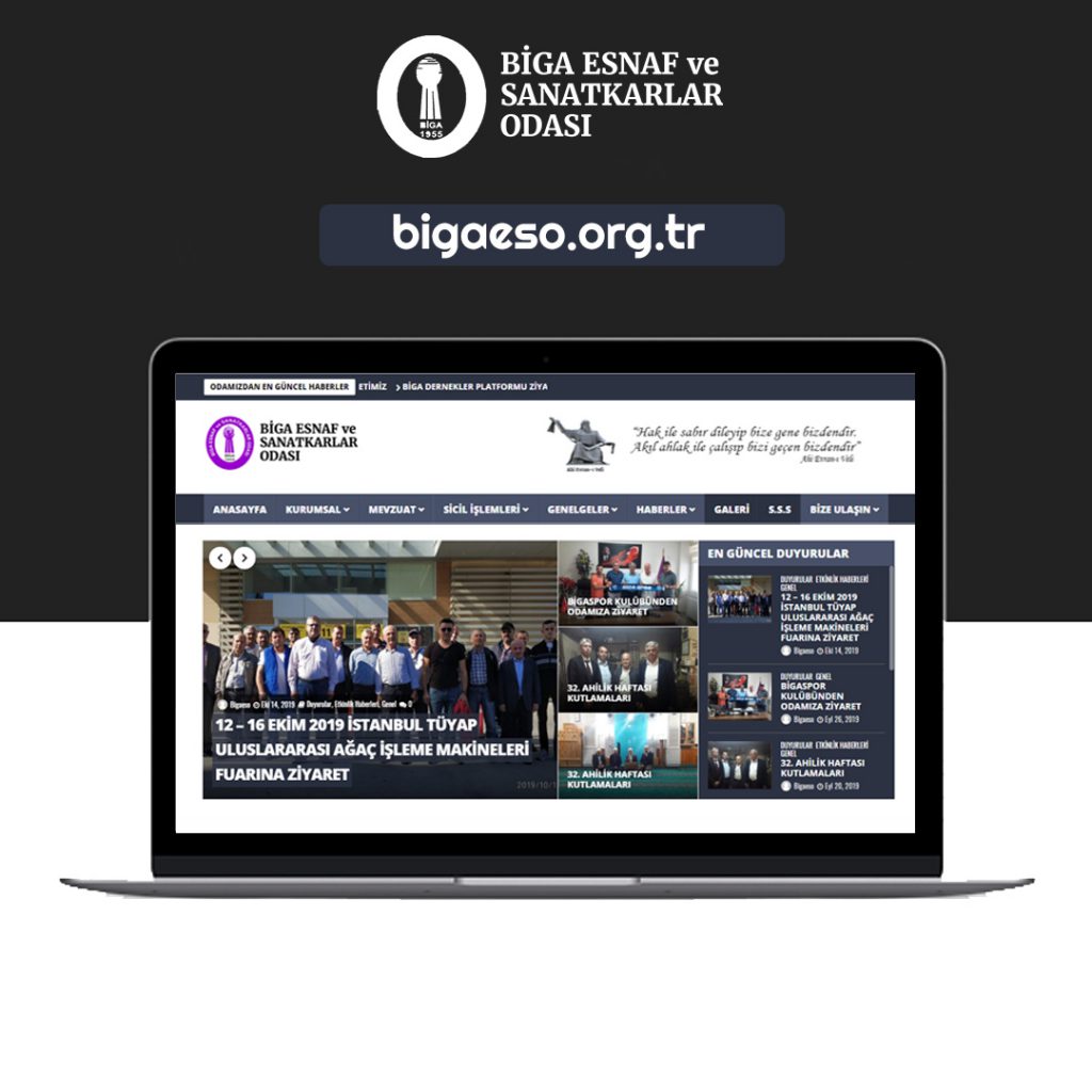 Biga esnaf ve sanatkarlar odası web sitesi