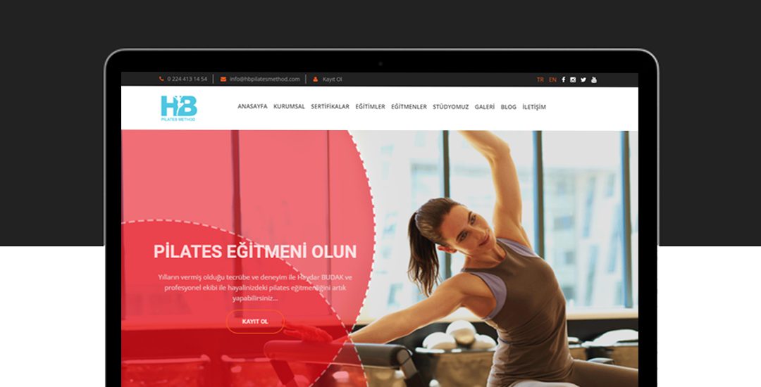 HB Pilates Method web sitesi